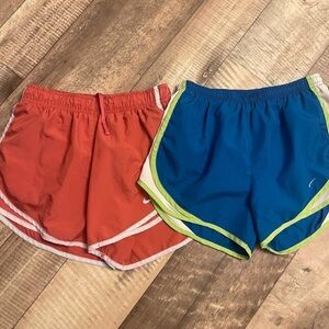 Nike Vibrant Red and Blue Shorts Duo